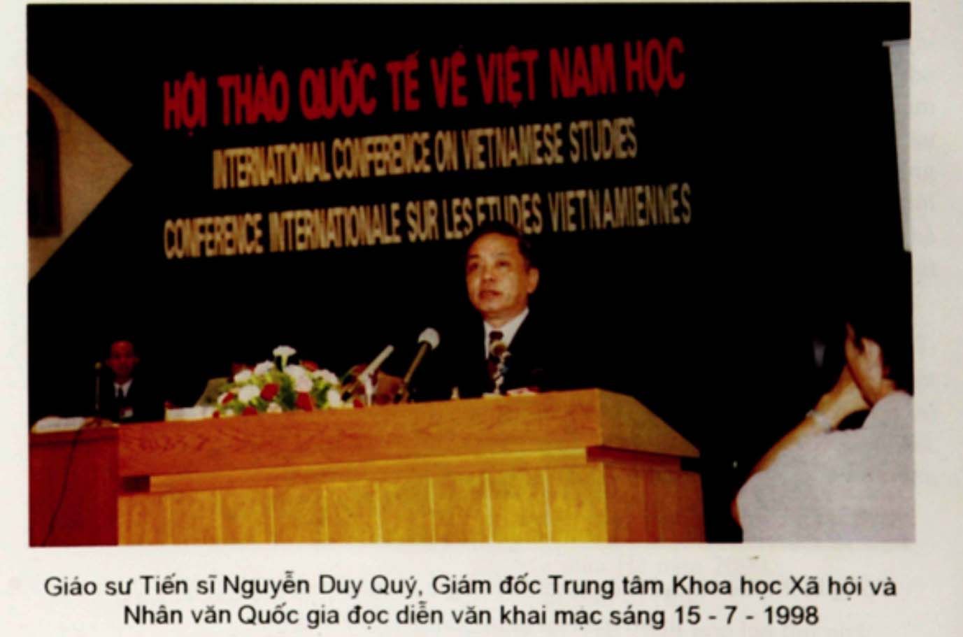Tư liệu quý từ Hội thảo Quốc tế Việt Nam học lần thứ nhất (1998)